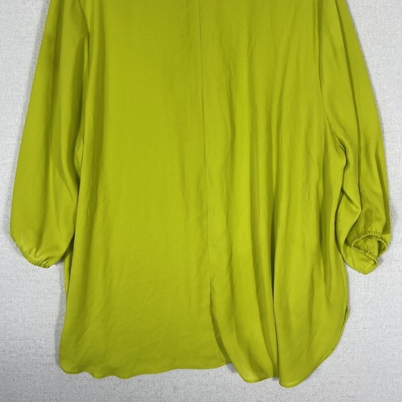 Catherines V-Neck Ruffle Front Blouse Womens 2X - Picture 12 of 12